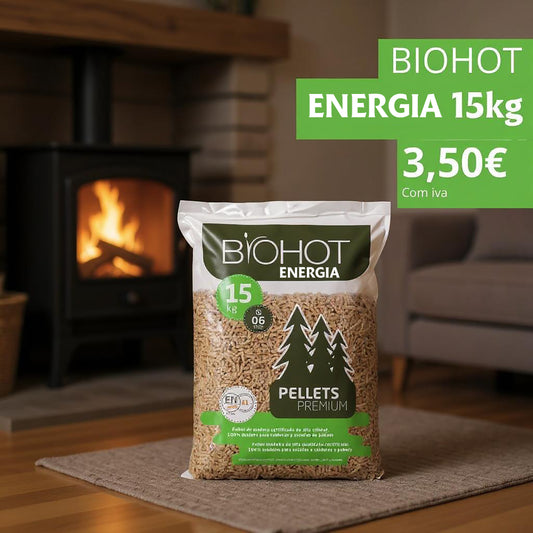 Biohot energia pellets 77 sacos